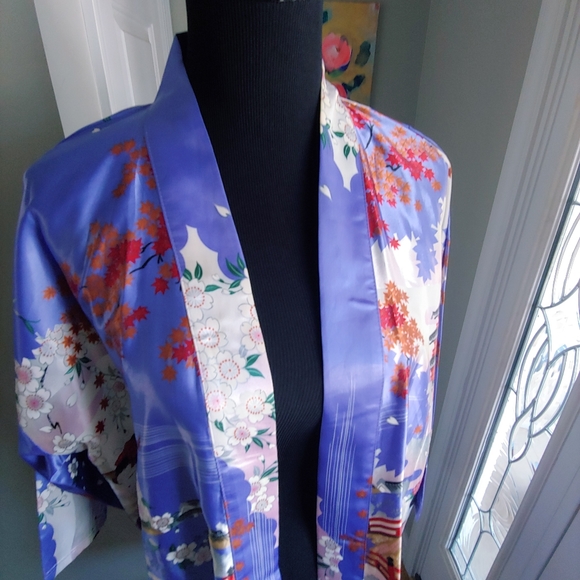 Kimono Style Japanese Robe - Picture 3 of 14